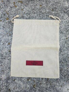 Valentino Garavani Dust Bag Beige Storage Bag Draw String Bag Made in Italy